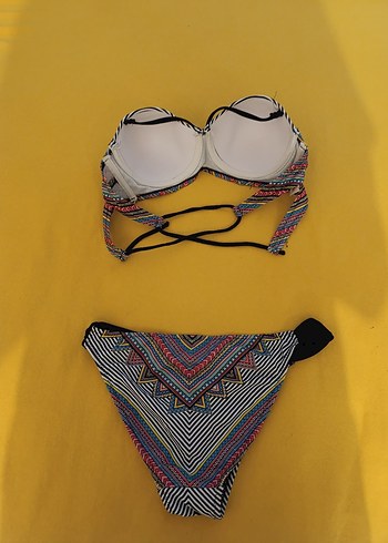 Desenli Bohem Kadın Bikini Takımı - Görsel 2