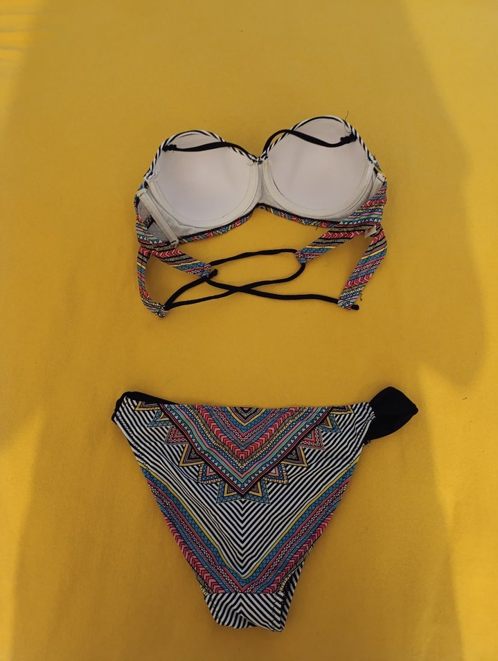 Desenli Bohem Kadın Bikini Takımı - Görsel 2