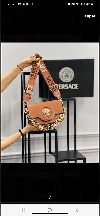 Versace siyah çanta