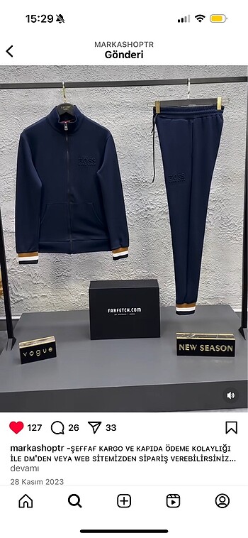 Hugo boss eşofman takımı