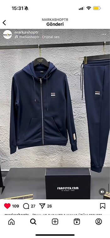 Hugo boss eşofman takımı