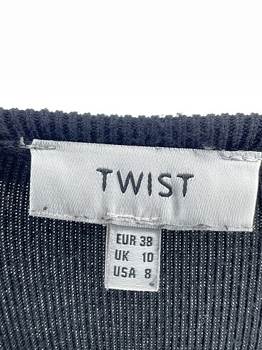 38 Beden siyah Renk Twist Günlük Elbise %70 İndirimli.