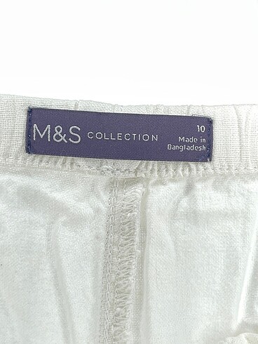 38 Beden beyaz Renk Marks & Spencer Düz Kesim %70 İndirimli.