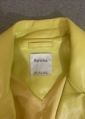 Bershka deri blazer ceket