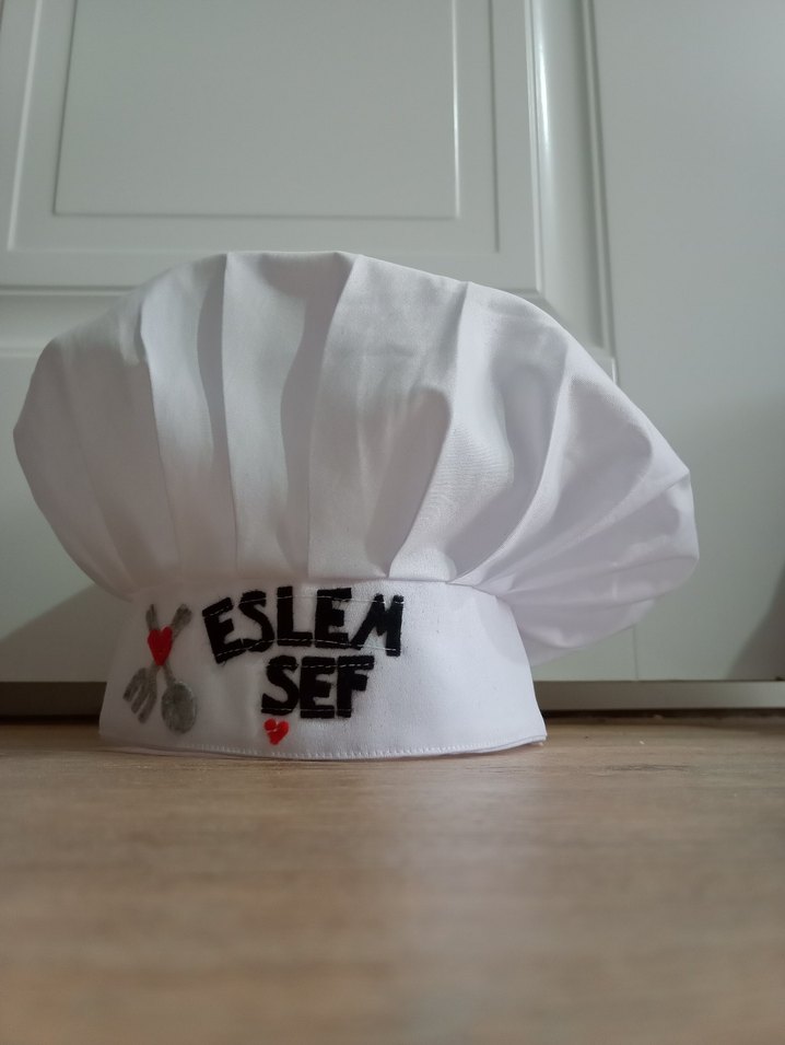 Beyaz Mutfak Şefi Şapkası - Görsel 2