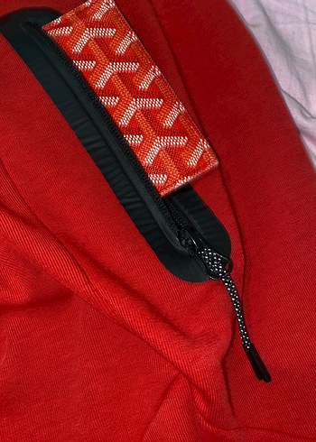 Kırmızı Nike Fermuarlı Erkek Sweatshirt - Görsel 2