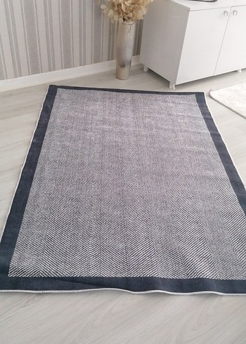 Diger Gri Modern Düz Halı 120x180