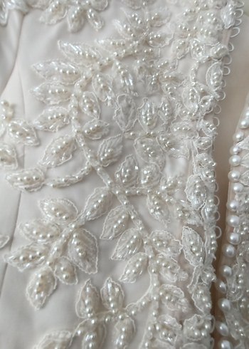 Uzun Kollu Vintage Prenses Gelinlik - Görsel 3