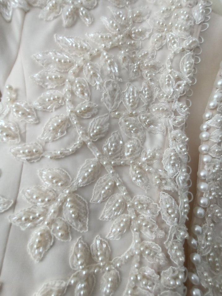 Uzun Kollu Vintage Prenses Gelinlik - Görsel 3