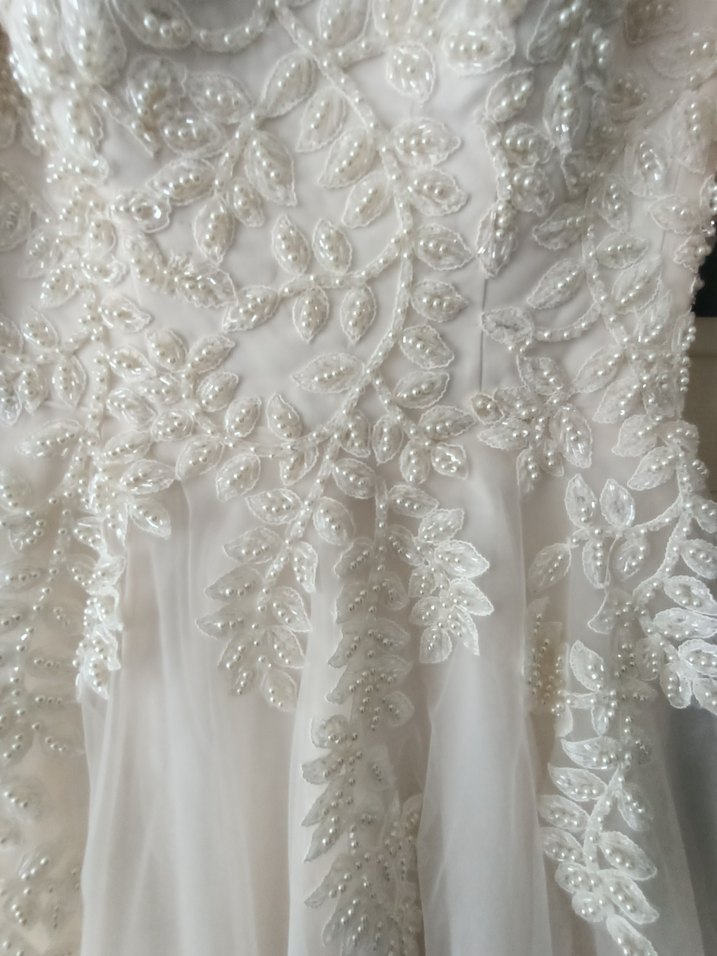 Uzun Kollu Vintage Prenses Gelinlik - Görsel 2