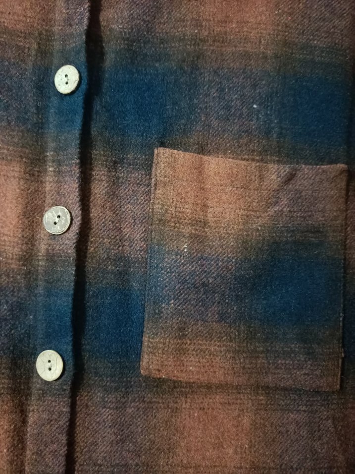 Düğmeli Kahverengi Uzun Kollu Kadın Gömlek - Görsel 2