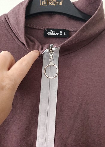 Bordo Uzun Kollu Midi Kadın Tunik - Görsel 2