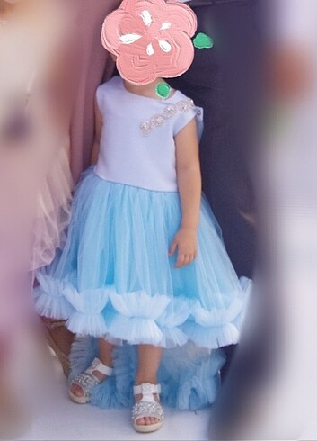 Mavi kız abiye