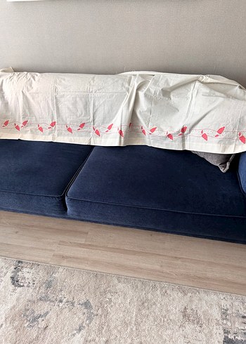 Nakışlı Aplike elişi tek parça 205 x 70 cm temiz - Görsel 8