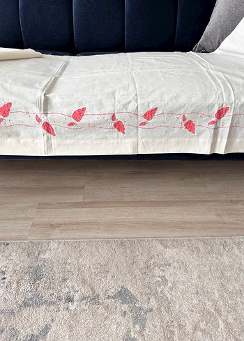 Nakışlı Aplike elişi tek parça 205 x 70 cm temiz - Görsel 6