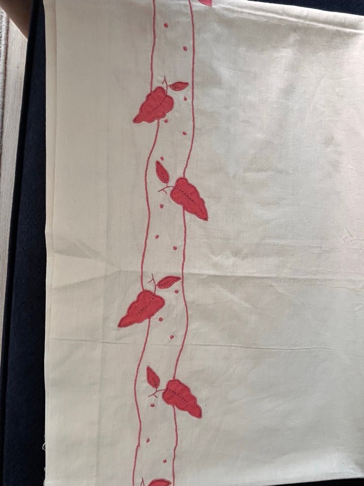 Nakışlı Aplike elişi tek parça 205 x 70 cm temiz - Görsel 3