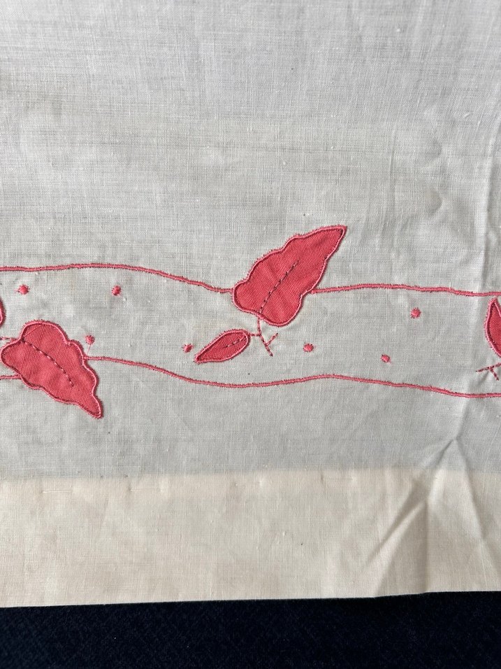 Nakışlı Aplike elişi tek parça 205 x 70 cm temiz - Görsel 2