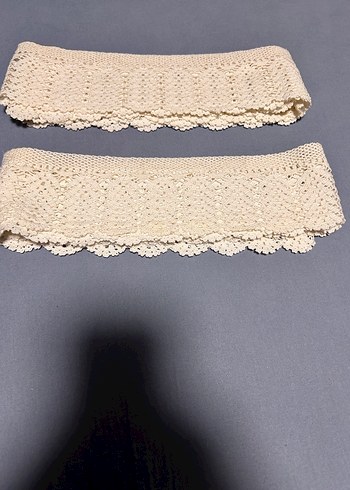 Sandıkiçi  çift taraflı çarşaf danteli 2 uzun parça veya - Görsel 3