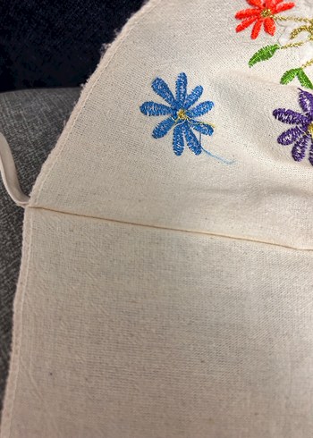 Bulgar geleneksel işlemeli önlük  49x 34 cm çift kat yapılmış - Görsel 3