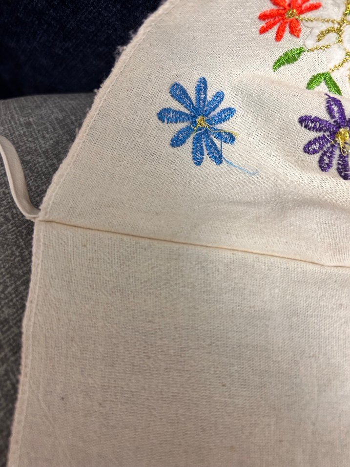 Bulgar geleneksel işlemeli önlük  49x 34 cm çift kat yapılmış - Görsel 3