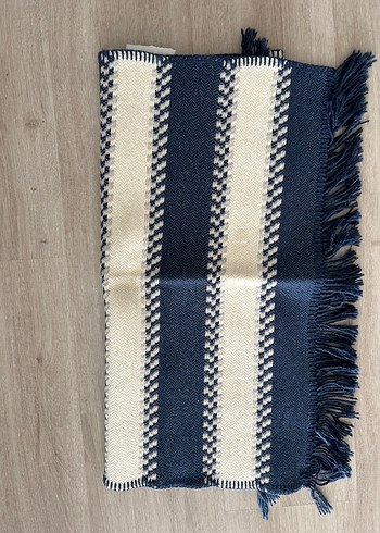 Lacivert diger tarafı gri Çizgili Bohem 60x100 cm - Görsel 3