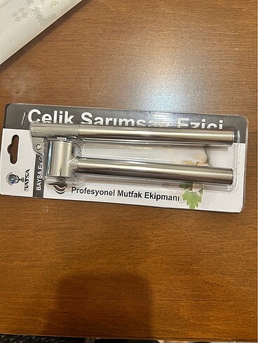 Baysa sıfır paketli çelik sarımsak ezicisi