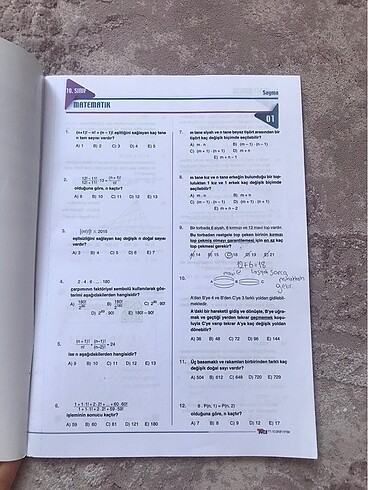  Beden 10.sınıf matematik yaprak test