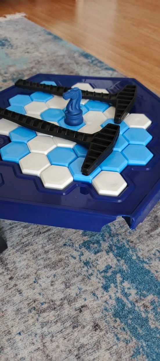 Koyu Mavi Altıgen Eğitici Oyuncak buz kırma oyunu - Görsel 3