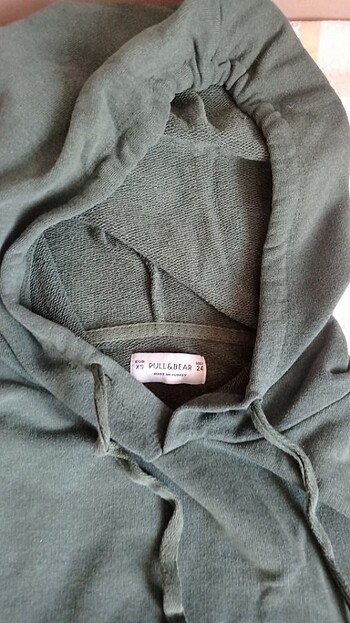 Pull and Bear pull bear koyu yeşil sweatshirt