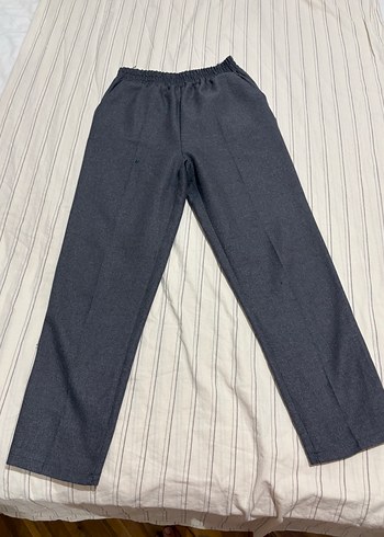 Gri Kadın Denim Rahat Kesim Pantolon