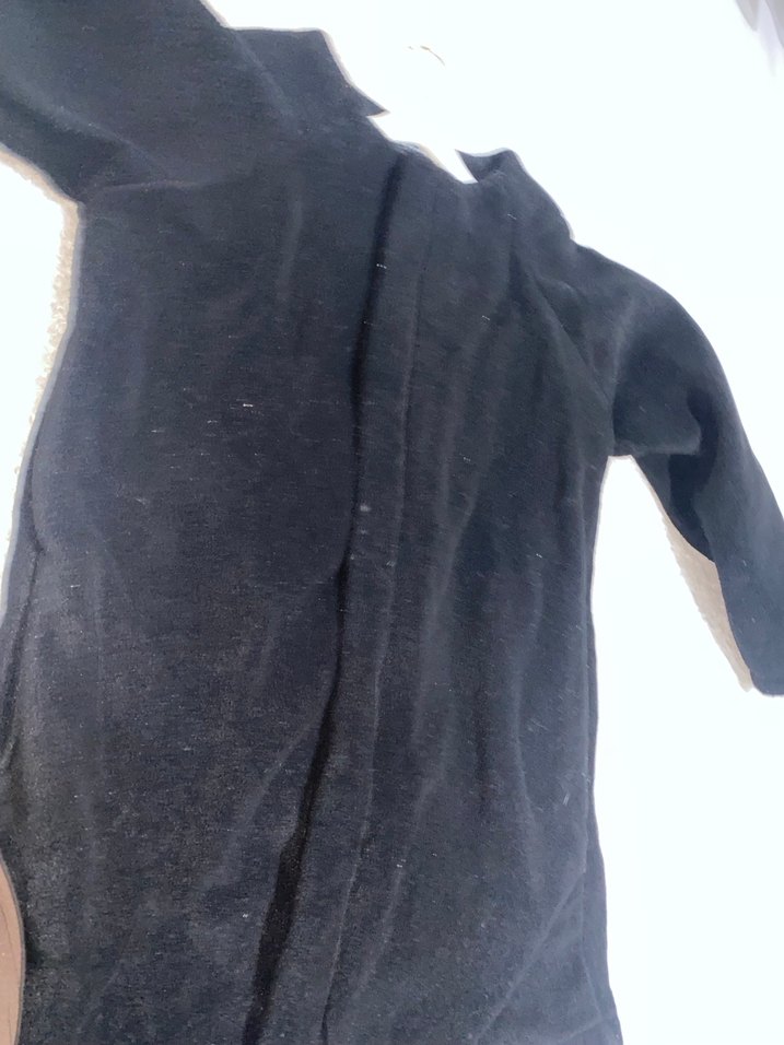 Siyah V Yaka Midi kaban ceket - Görsel 5