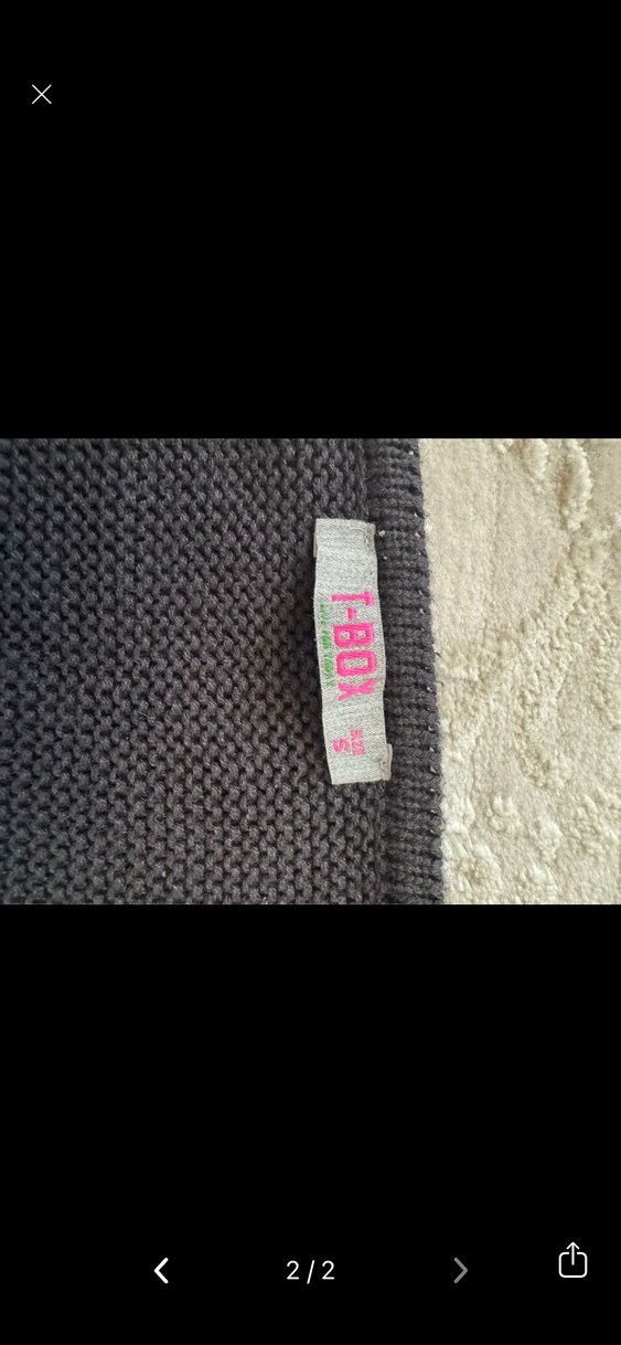 Siyah Uzun Örgü Kadın Hırka - Görsel 2