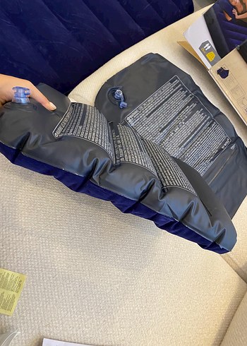 Lacivert Şişme Yastık - Görsel 4