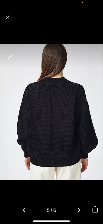 Balon kol hırka - Görsel 5