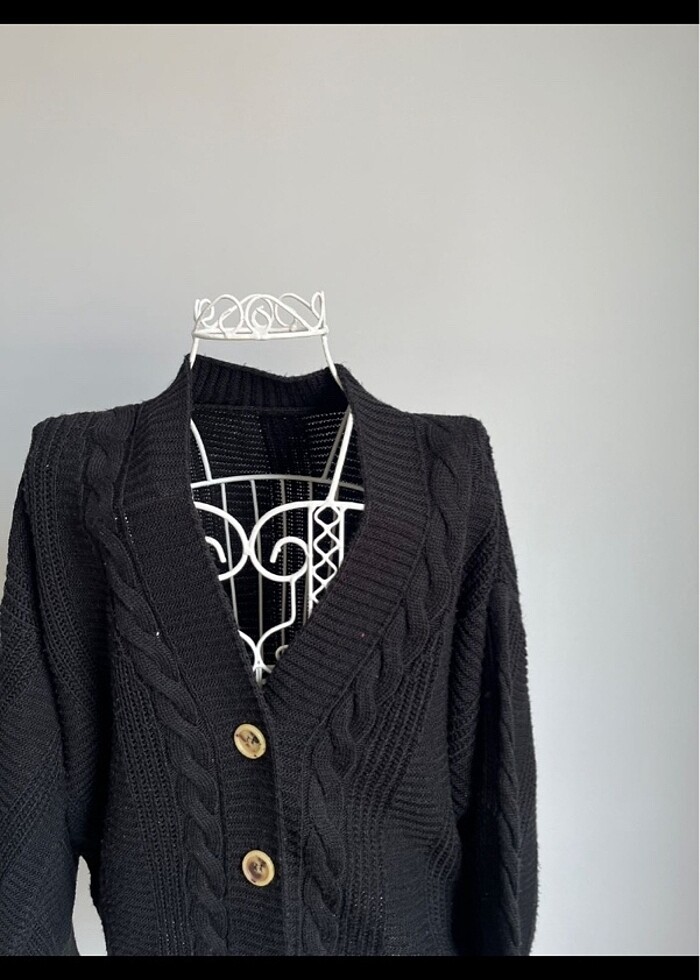 Balon kol hırka - Görsel 4