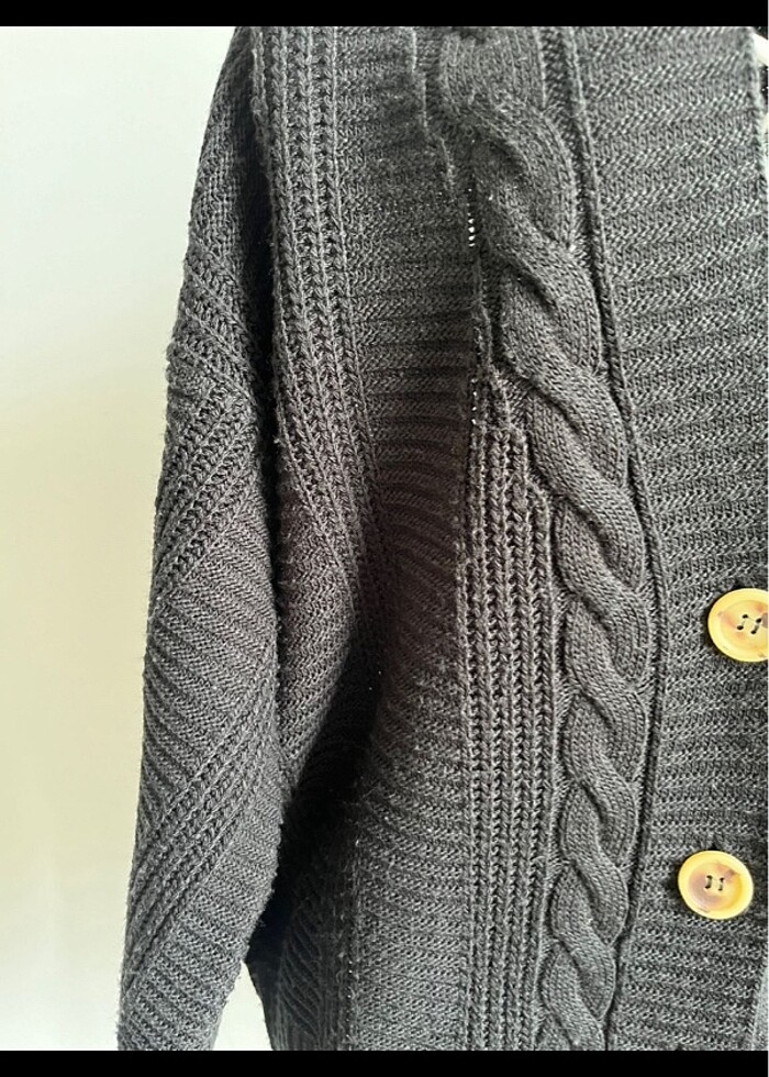 Balon kol hırka - Görsel 3