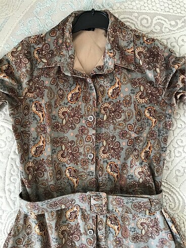 36 Beden çeşitli Renk Vintage Kadife elbise