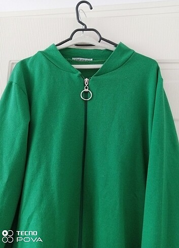l Beden yeşil Renk Ceket 