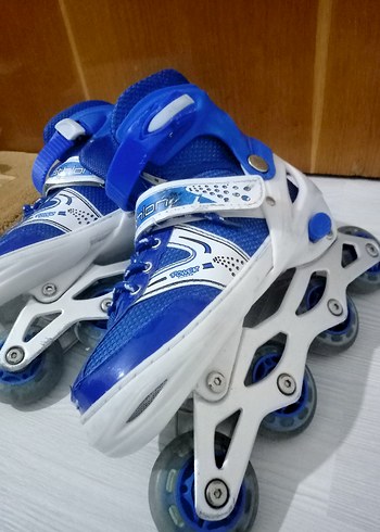 Erkek Mavi Bağcıklı Inline Paten - Görsel 4