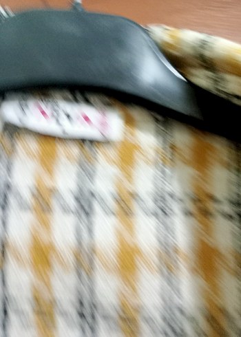 Sarı Ekose Düğmeli Kadın Gömlek - Görsel 6