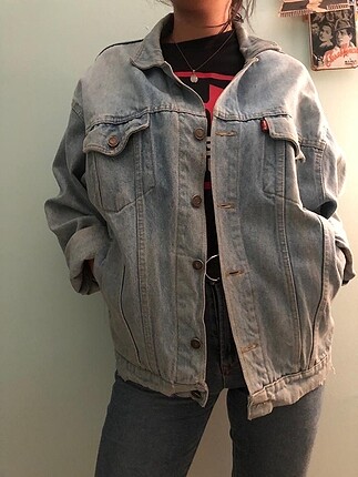 l Beden mavi Renk Levis vintage kot ceket