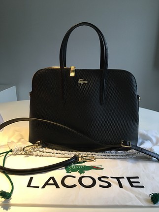 Lacoste Yeni Sezon Hakiki Deri Çanta