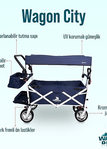 Wagon İkiz bebek arabası