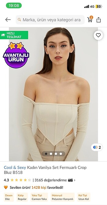 Trendyol & Milla Crop Bluz