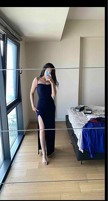 Zara Yırtmaçlı Abiye Elbise
