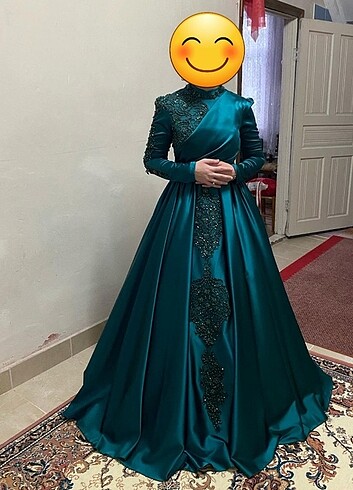 saten tesettür abiye/nişanlık - Görsel 2