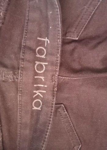 Standart Beden Beden Siyah Erkek Çocuk Velcro Kemerli Pantolon