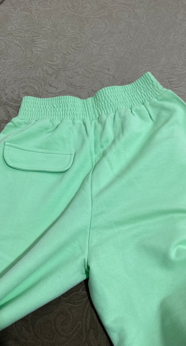 Yeşil Düğmeli Kadın Eşofman Altı - Görsel 4