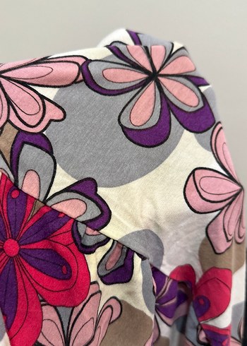 Çiçek Desenli Dantel Detaylı etek - Görsel 2