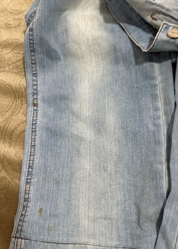 Kadın Kot Askılı Tulum - Rahat Kesim - Görsel 3